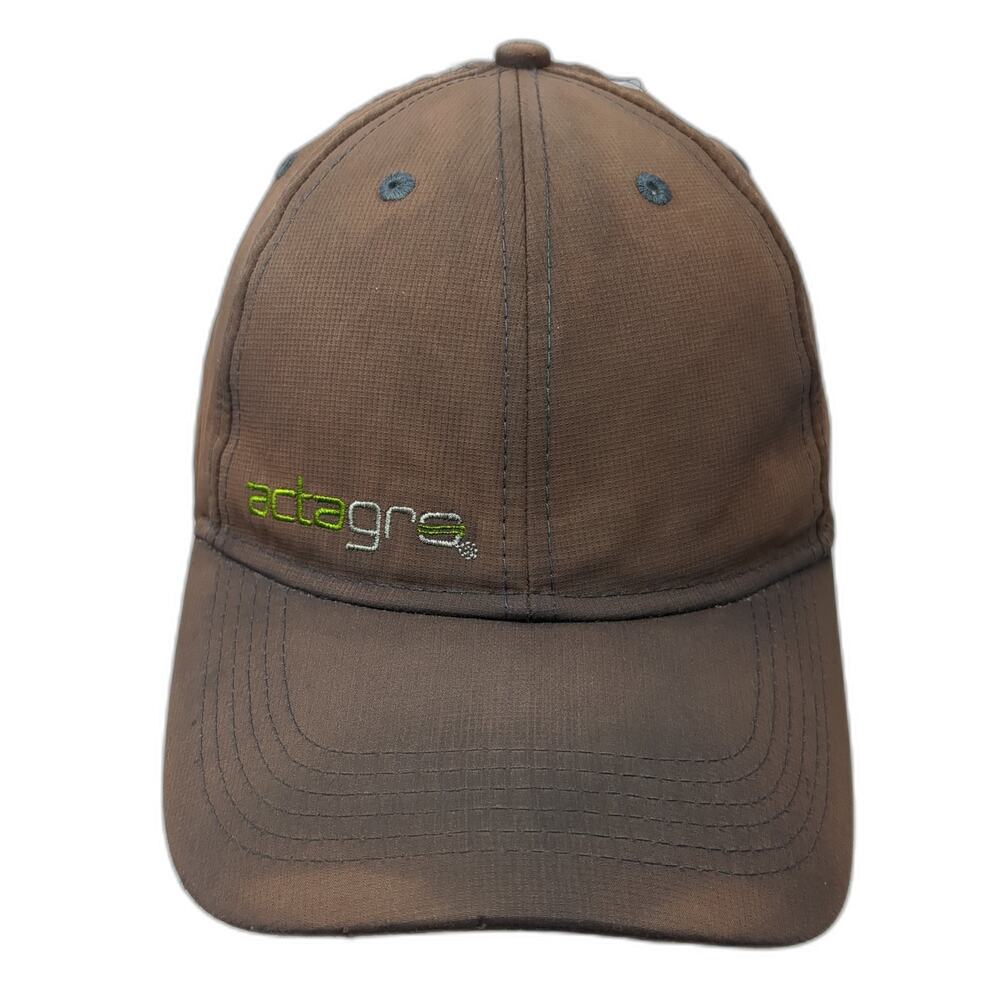 Actagro Strapback Hat Solid Gray One Size Adjusta… - image 1